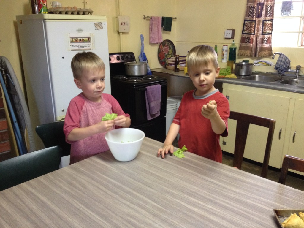 With the occasional helpers